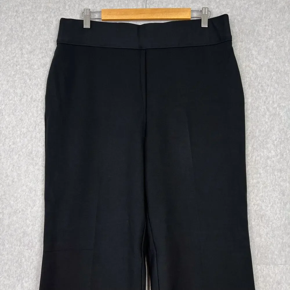 Spanx Black The Perfect Double Split Wide Leg High Waisted Pant Size 1X